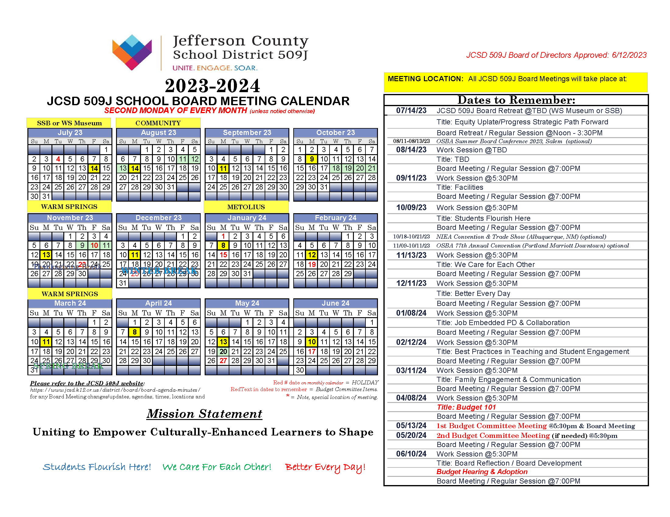 2024 Jefferson County School Calendar Brita Colette