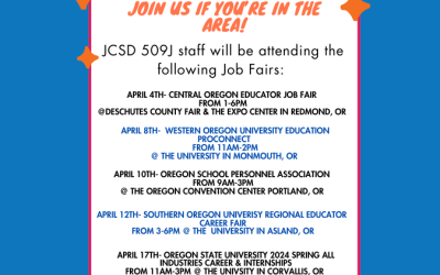 JCSD 509J at Upcoming Job Fairs