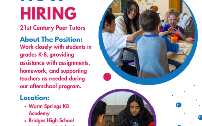 Become a Peer Tutor for our Afterschool Program